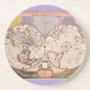 Dessous De Verre En Grès Carte du monde antique