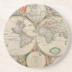 Dessous De Verre En Grès Carte du monde antique