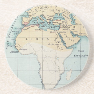 DESSOUS DE VERRE EN GRÈS CARTE : EMPIRE PHÉNICIEN