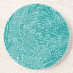 Dessous De Verre En Grès Carte graphique de New York