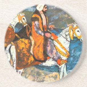 Dessous De Verre En Grès Cavalier arabe