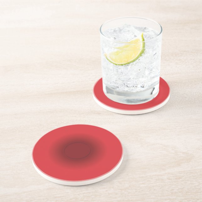 Dessous De Verre En Grès Cellule de sang rouge (Côté)