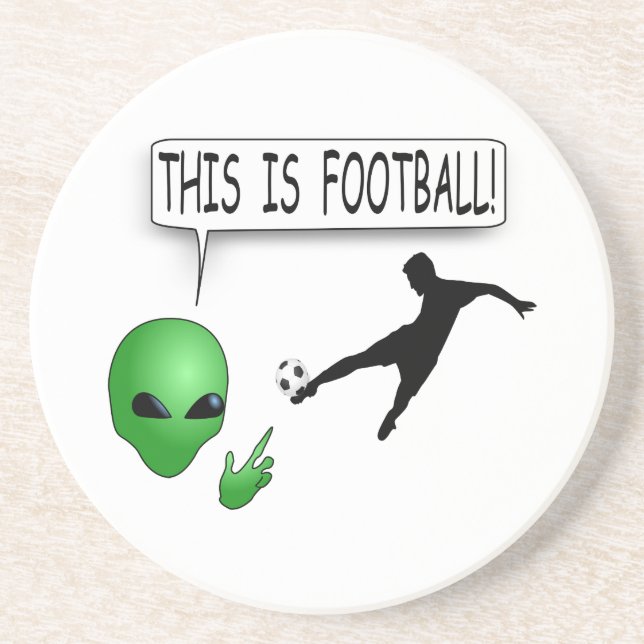 Dessous De Verre En Grès C'Est Du Football (Devant)