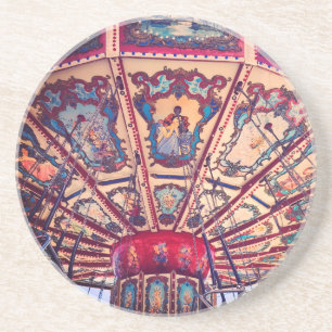 Dessous De Verre En Grès Chaises Vintage Balançoire Forain