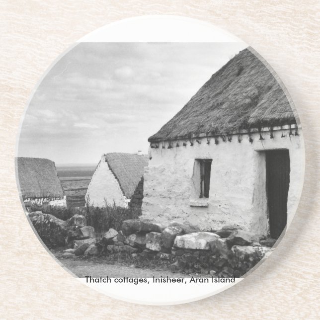 Dessous De Verre En Grès Chalets, Îles Aran Irlande (Devant)