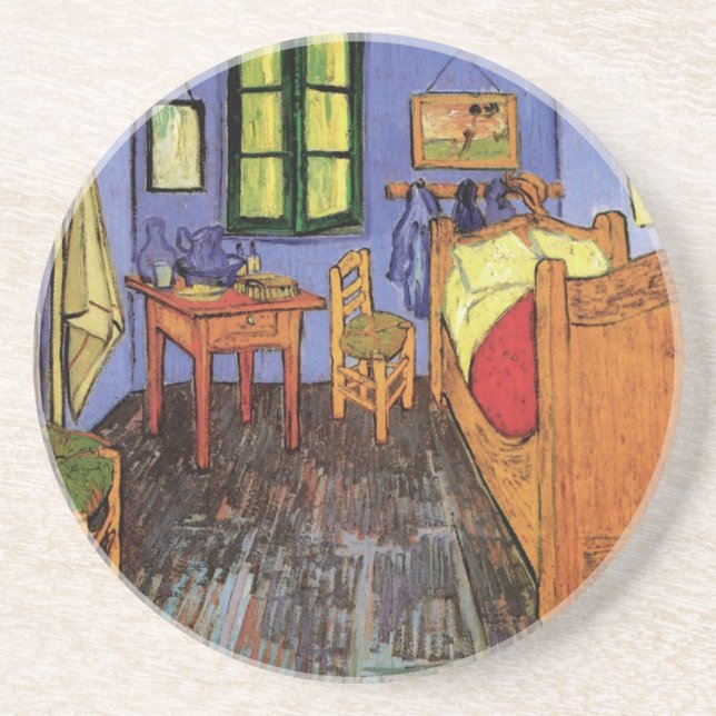 Dessous De Verre En Grès Chambre de Vincent à Arles par Vincent van Gogh (Devant)
