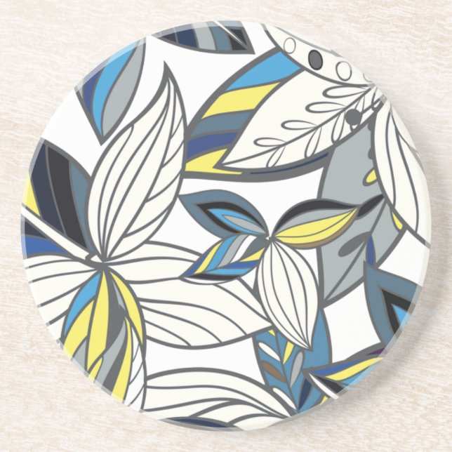 Dessous De Verre En Grès Champ de fleurs colorées - Choisissez votre Arrièr (Devant)