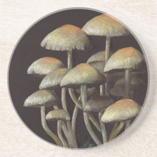 Dessous De Verre En Grès Champignons