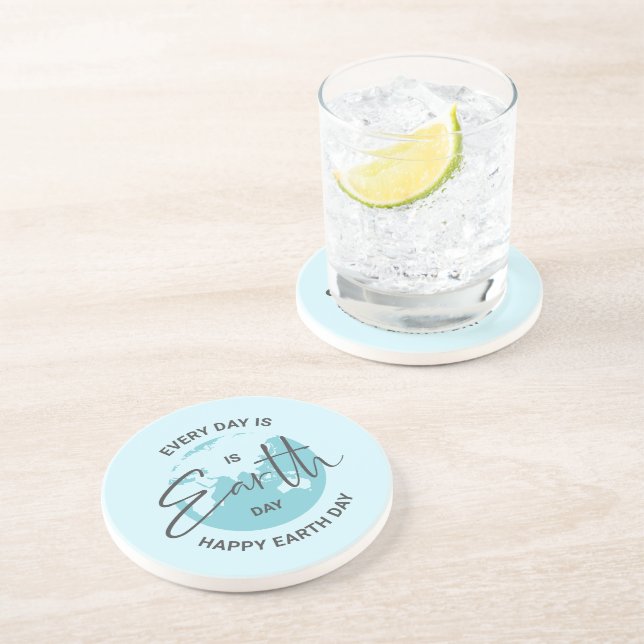 Dessous De Verre En Grès Chaque jour est une typographie de la Journée de l (Côté)