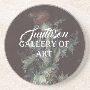 Dessous De Verre En Grès Chardon aux insectes 1755 Johann C. Dietzsch