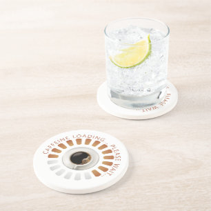 Dessous De Verre En Grès Chargement de caféine