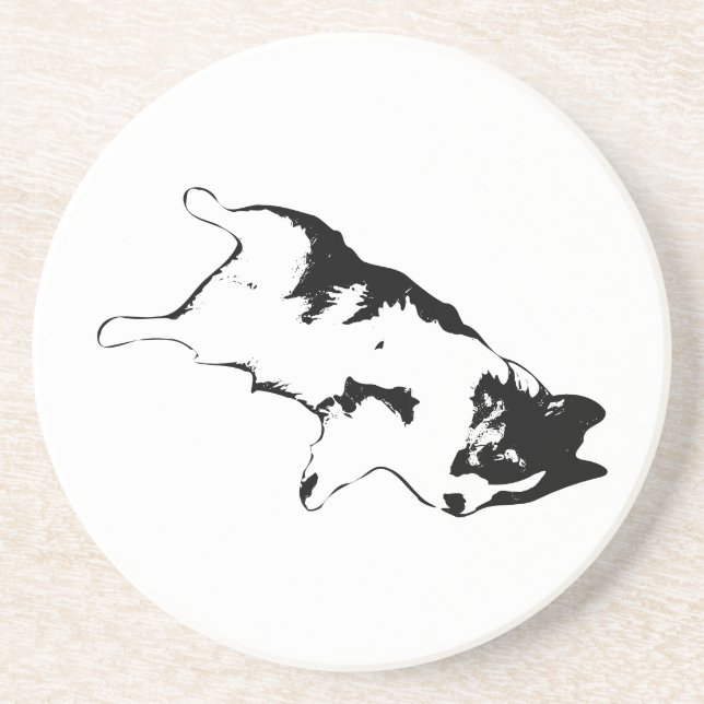 Dessous De Verre En Grès Charme à l'envers (Devant)