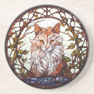 Dessous De Verre En Grès Chat de la forêt de verre doux