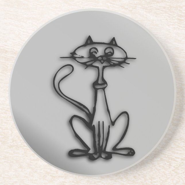 Dessous De Verre En Grès Chat frais de Kitty (Devant)
