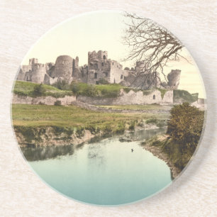 Dessous De Verre En Grès Château de Caerphilly, Pays de Galles
