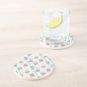 Dessous De Verre En Grès Chats Boho Motif Tribal