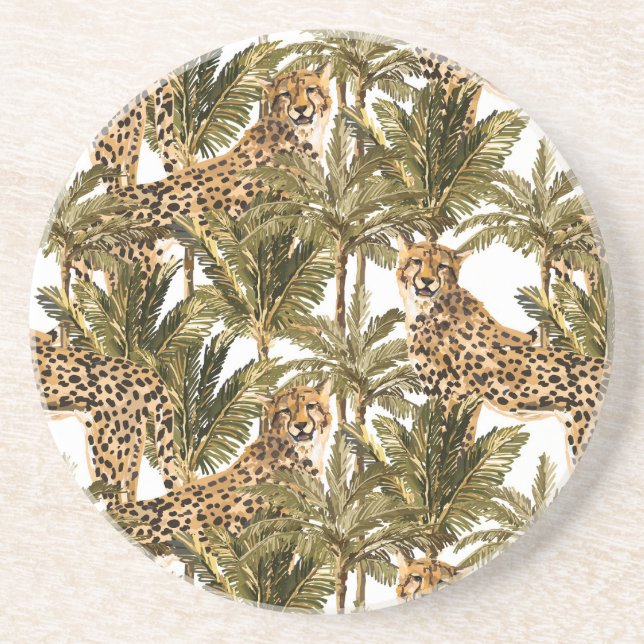 Dessous De Verre En Grès Cheetah Sandstone Coaster (Devant)