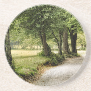 Dessous De Verre En Grès Chemin dans le pays