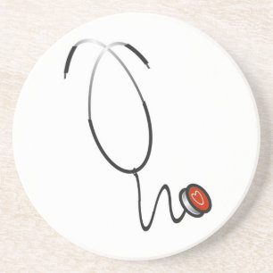 Dessous De Verre En Grès Chemises et cadeaux Stethoscope