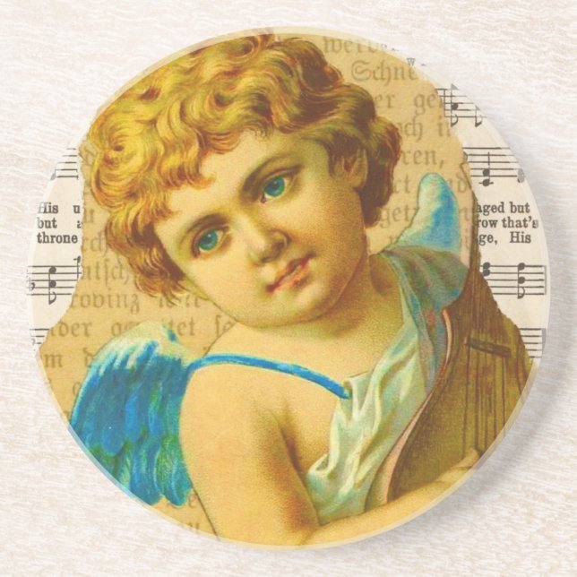 Dessous De Verre En Grès Cherub (Devant)