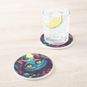 Dessous De Verre En Grès Cheshire Chat Sourire Alice au pays des merveilles