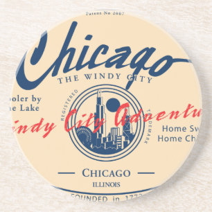 Dessous De Verre En Grès Chicago Windy City