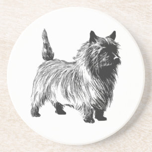 Dessous De Verre En Grès Chien de Cairn Terrier