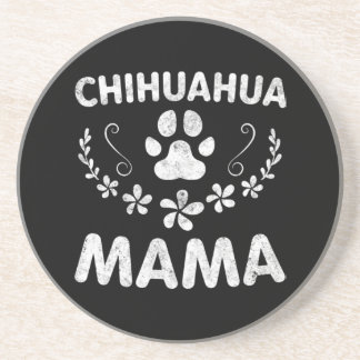 Dessous De Verre En Grès Chihuahua Mama