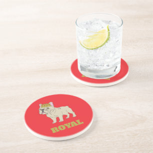 Dessous De Verre En Grès Chiots royaux