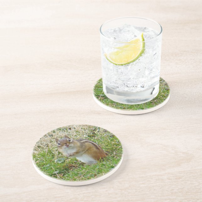 Dessous De Verre En Grès Chipmunk oriental (Côté)