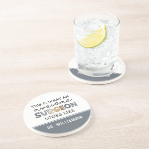 Dessous De Verre En Grès Chirurgien Personnalisé Drôle Awesome Chirurgien C
