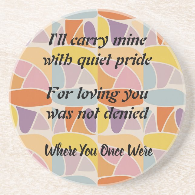 Dessous De Verre En Grès Chosen Again and Always, video version (Devant)