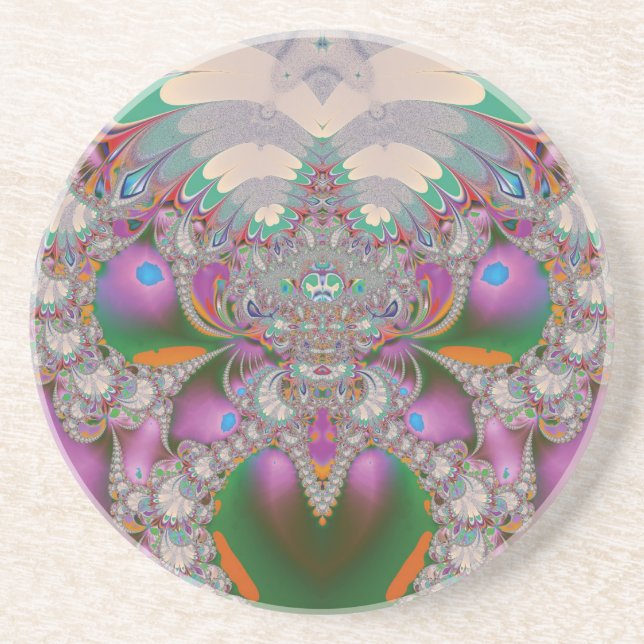 Dessous De Verre En Grès Chouette de printemps (Devant)