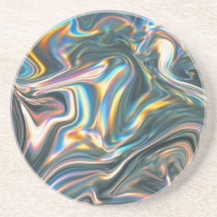 Dessous De Verre En Grès Chrome olographe