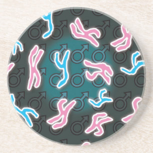Dessous De Verre En Grès Chromosomes Mâles