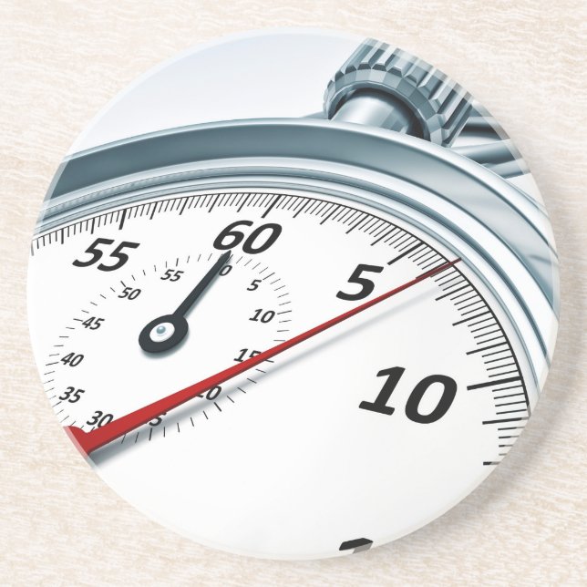 Dessous De Verre En Grès chronomètre (Devant)