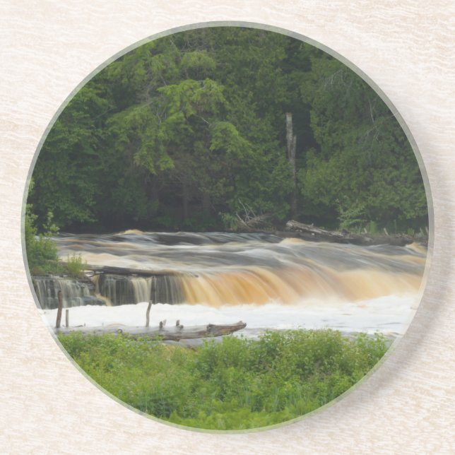 Dessous De Verre En Grès Chutes Basses À Tahquamenon (Devant)