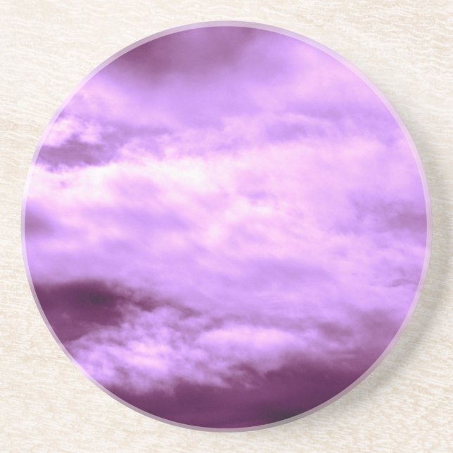 Dessous De Verre En Grès Ciel violet spectaculaire (Devant)