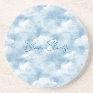 Dessous De Verre En Grès Cieux bleus Nuages