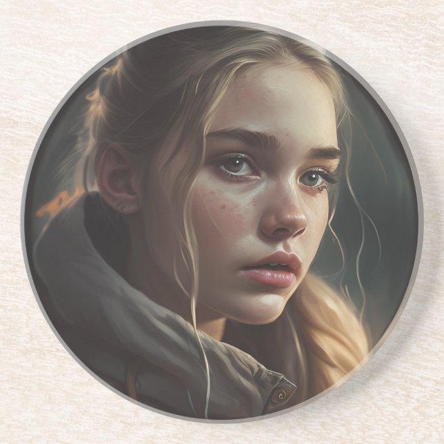 Dessous De Verre En Grès Circle (Devant)