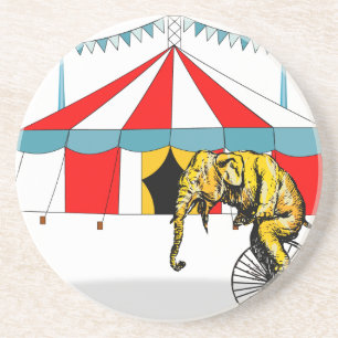 Dessous De Verre En Grès Cirque Memorabilia En mémoire des éléphants de cir