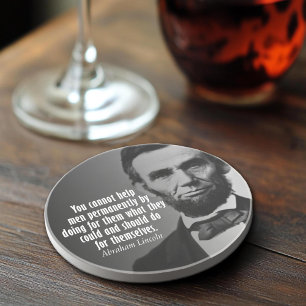 Dessous De Verre En Grès Citation d'Abe Lincoln sur les droits