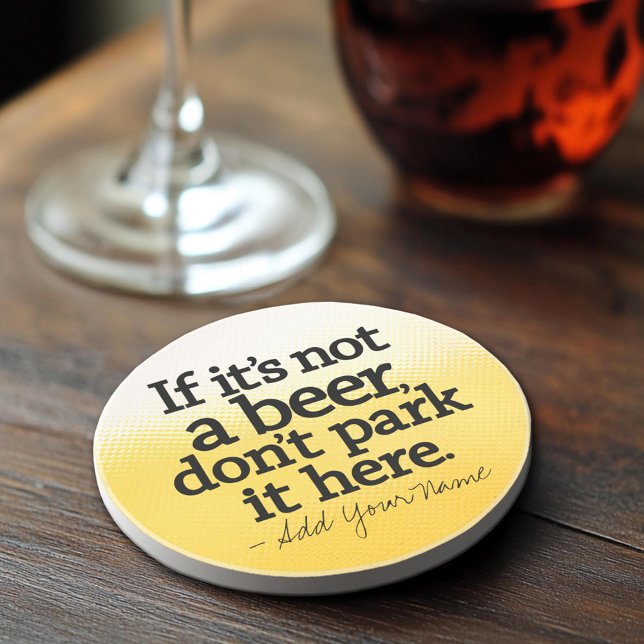 Dessous De Verre En Grès Citation de bière amusante - Faites-le vous - (Sandstone Coaster)