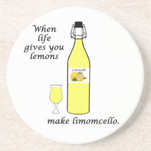 Dessous De Verre En Grès Citrons en limoncello
