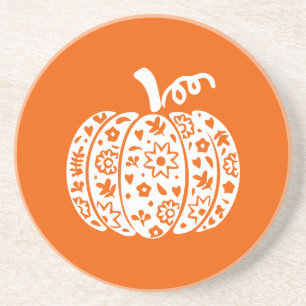 Dessous De Verre En Grès Citrouille d'Halloween, Halloween drôle, Fête d'Ha