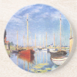 Dessous De Verre En Grès Claude Monet : Embarcations de plaisance à