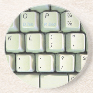 Dessous De Verre En Grès Clavier de machine à écrire