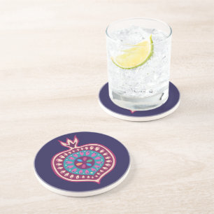 Dessous De Verre En Grès Coaster de Pomegrenate