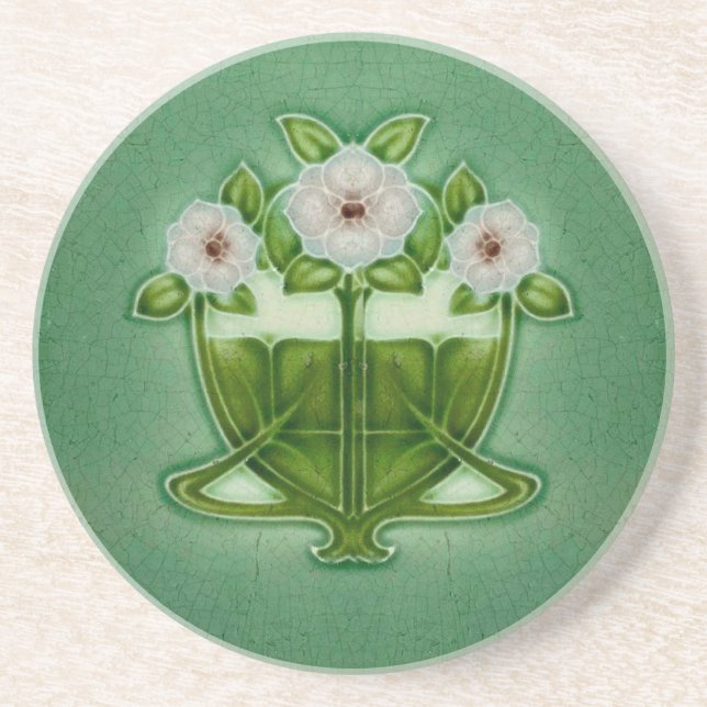 Dessous De Verre En Grès coaster Sand stone Coaster Art Nouveau (Devant)