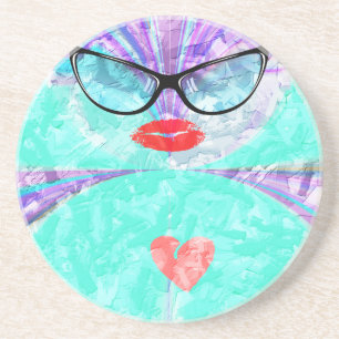 Dessous De Verre En Grès Coeur parfait